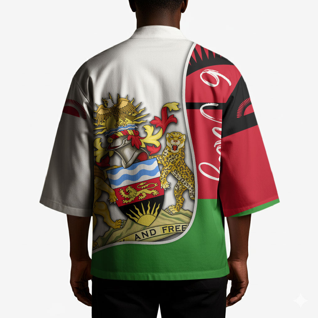 Malawi Independence Day 6 July Kimono Malawian Coat Of Arms Flag Ribbon