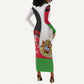 Malawi Independence Day 6 July Long Sleeve Bodycon Dress Malawian Coat Of Arms Flag Ribbon