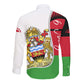 Malawi Independence Day 6 July Long Sleeve Button Shirt Malawian Coat Of Arms Flag Ribbon