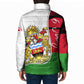 Malawi Independence Day 6 July Padded Jacket Malawian Coat Of Arms Flag Ribbon