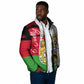 Malawi Independence Day 6 July Padded Jacket Malawian Coat Of Arms Flag Ribbon
