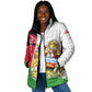 Malawi Independence Day 6 July Padded Jacket Malawian Coat Of Arms Flag Ribbon