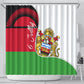 Malawi Independence Day 6 July Shower Curtain Malawian Coat Of Arms Flag Ribbon