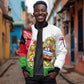 Malawi Independence Day 6 July Sleeve Zip Bomber Jacket Malawian Coat Of Arms Flag Ribbon