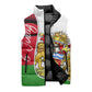 Malawi Independence Day 6 July Sleeveless Puffer Jacket Malawian Coat Of Arms Flag Ribbon