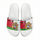 Malawi Independence Day 6 July Slide Sandals Malawian Coat Of Arms Flag Ribbon