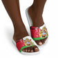Malawi Independence Day 6 July Slide Sandals Malawian Coat Of Arms Flag Ribbon