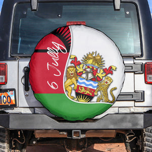 Malawi Independence Day 6 July Spare Tire Cover Malawian Coat Of Arms Flag Ribbon
