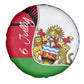Malawi Independence Day 6 July Spare Tire Cover Malawian Coat Of Arms Flag Ribbon