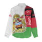 Malawi Independence Day 6 July Women Casual Shirt Malawian Coat Of Arms Flag Ribbon