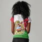 Malawi Independence Day 6 July Women V-Neck T-Shirt Malawian Coat Of Arms Flag Ribbon