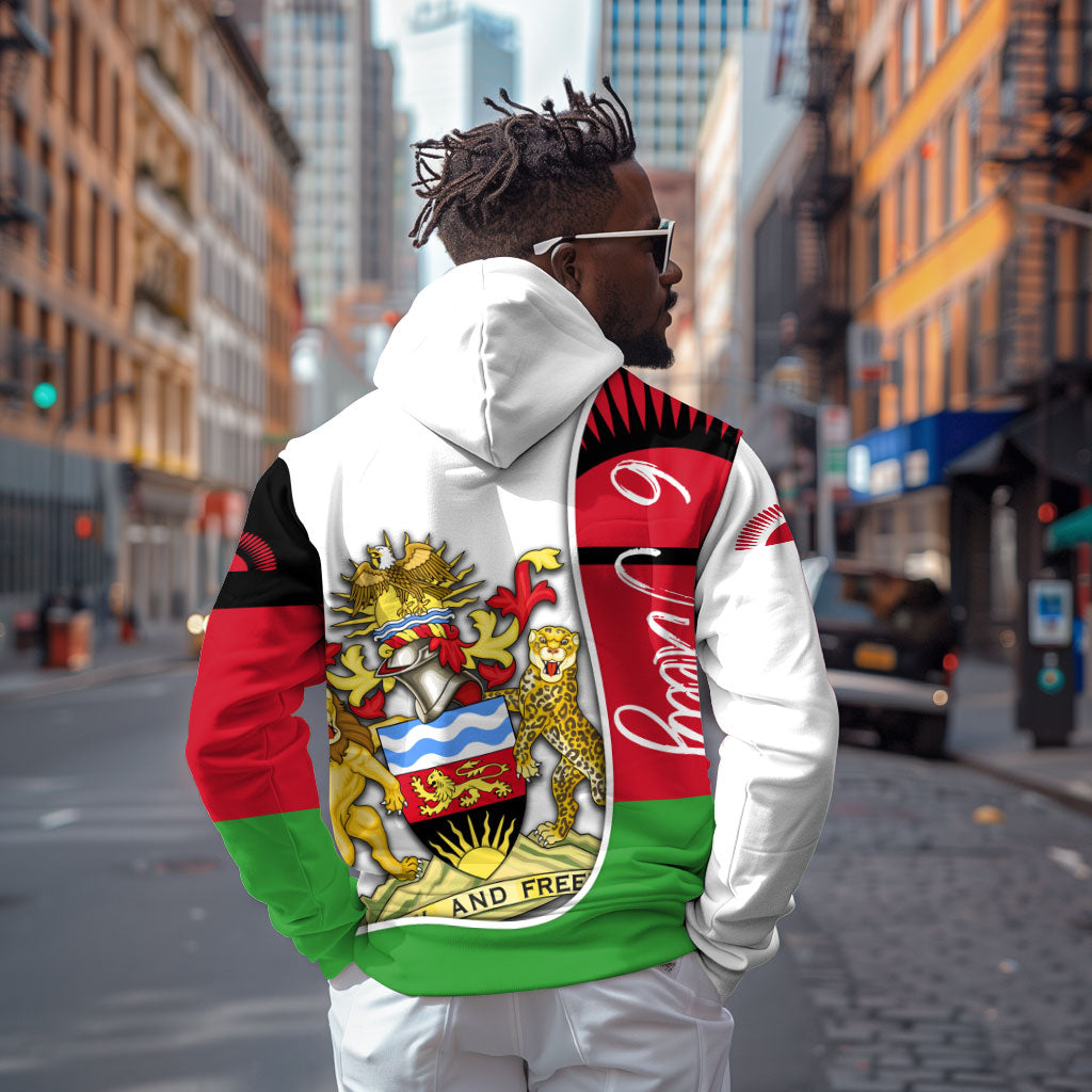Malawi Independence Day 6 July Zip Hoodie Malawian Coat Of Arms Flag Ribbon