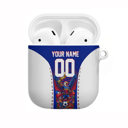 Personalized Haiti Football Eagle Champions AirPods Case Les Grenadiers Soccer Trophy 2026 Heritage Flag