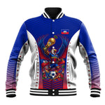 Personalized Haiti Football Eagle Champions Baseball Jacket Les Grenadiers Soccer Trophy 2026 Heritage Flag