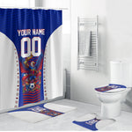 Personalized Haiti Football Eagle Champions Bathroom Set Les Grenadiers Soccer Trophy 2026 Heritage Flag