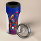 Personalized Haiti Football Eagle Champions 4 in 1 Can Cooler Tumbler Les Grenadiers Soccer Trophy 2026 Heritage Flag