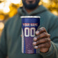 Personalized Haiti Football Eagle Champions 4 in 1 Can Cooler Tumbler Les Grenadiers Soccer Trophy 2026 Heritage Flag