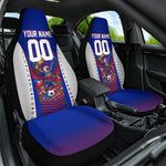 Personalized Haiti Football Eagle Champions Car Seat Cover Les Grenadiers Soccer Trophy 2026 Heritage Flag