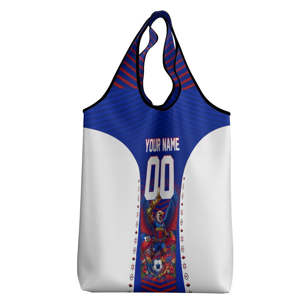 Personalized Haiti Football Eagle Champions Grocery Bag Les Grenadiers Soccer Trophy 2026 Heritage Flag