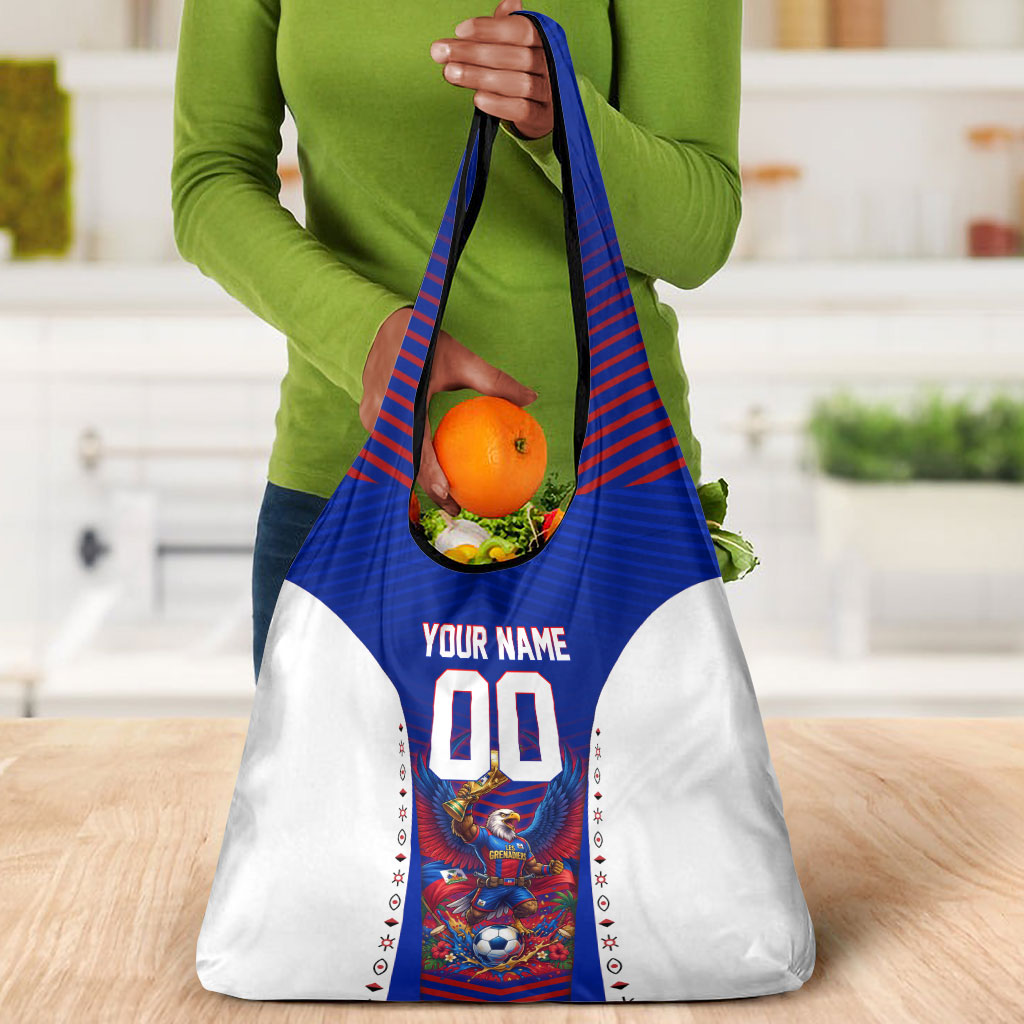 Personalized Haiti Football Eagle Champions Grocery Bag Les Grenadiers Soccer Trophy 2026 Heritage Flag
