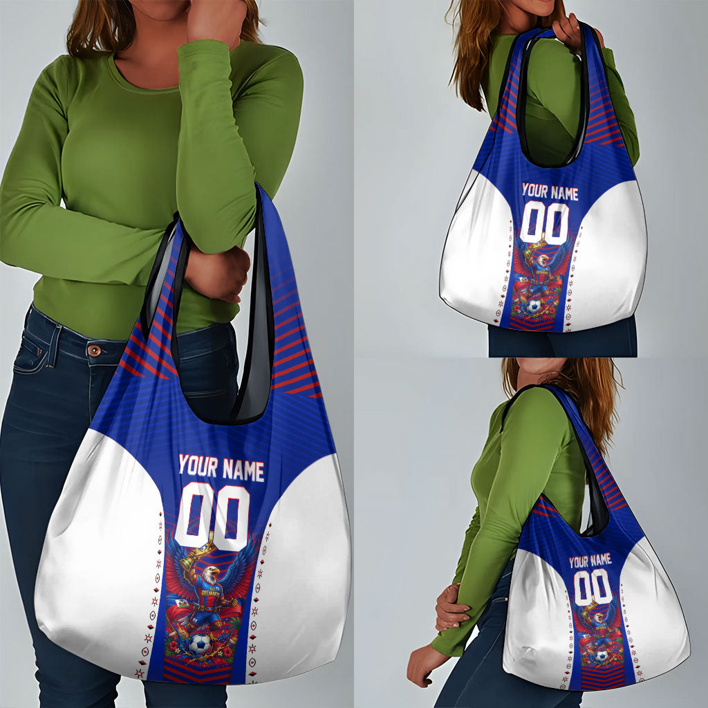 Personalized Haiti Football Eagle Champions Grocery Bag Les Grenadiers Soccer Trophy 2026 Heritage Flag