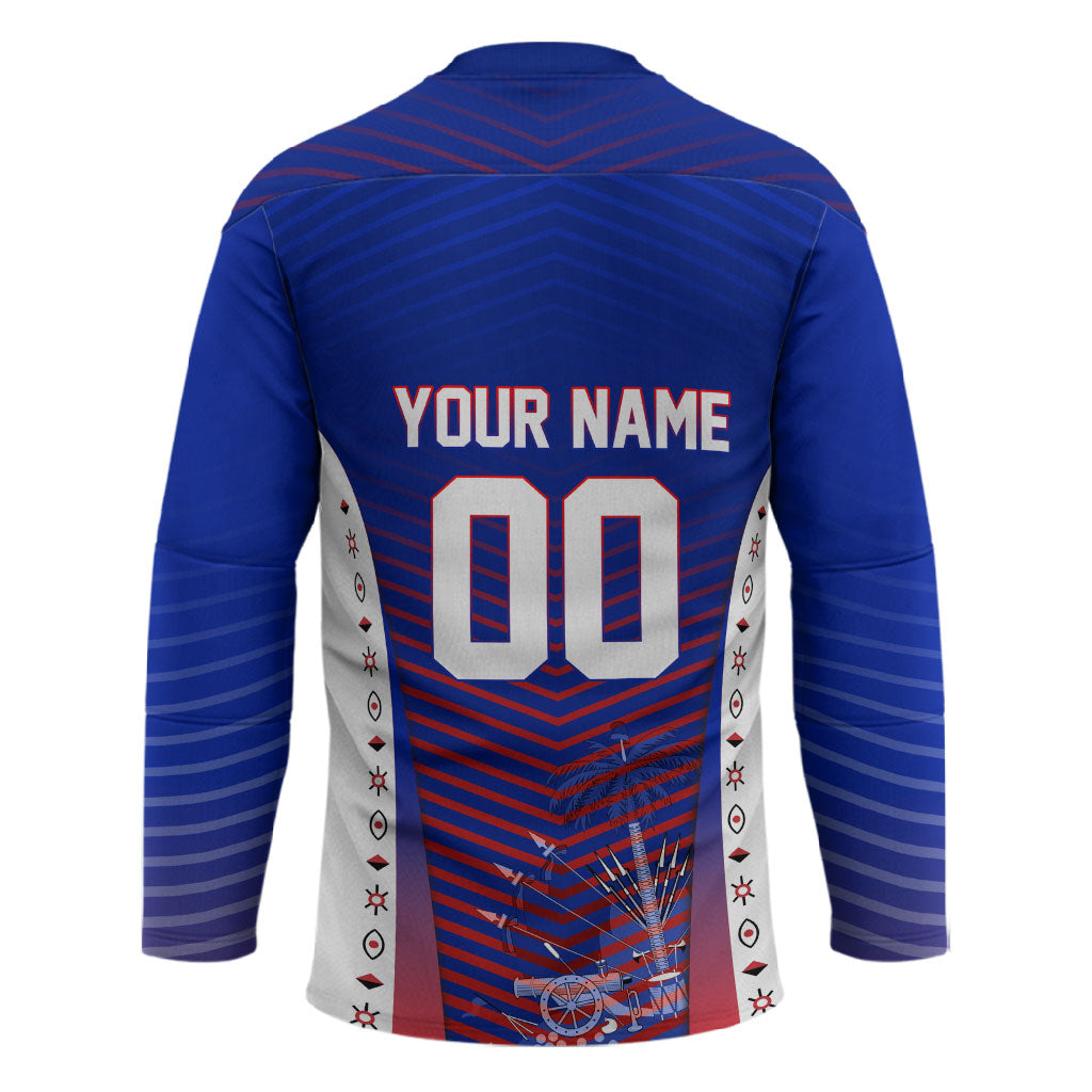 Personalized Haiti Football Eagle Champions Hockey Jersey Les Grenadiers Soccer Trophy 2026 Heritage Flag