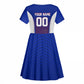 Personalized Haiti Football Eagle Champions Kid Short Sleeve Dress Les Grenadiers Soccer Trophy 2026 Heritage Flag