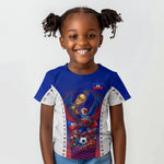 Personalized Haiti Football Eagle Champions Kid T shirt Les Grenadiers Soccer Trophy 2026 Heritage Flag