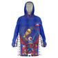 Personalized Haiti Football Eagle Champions Kid Wearable Blanket Hoodie Les Grenadiers Soccer Trophy 2026 Heritage Flag