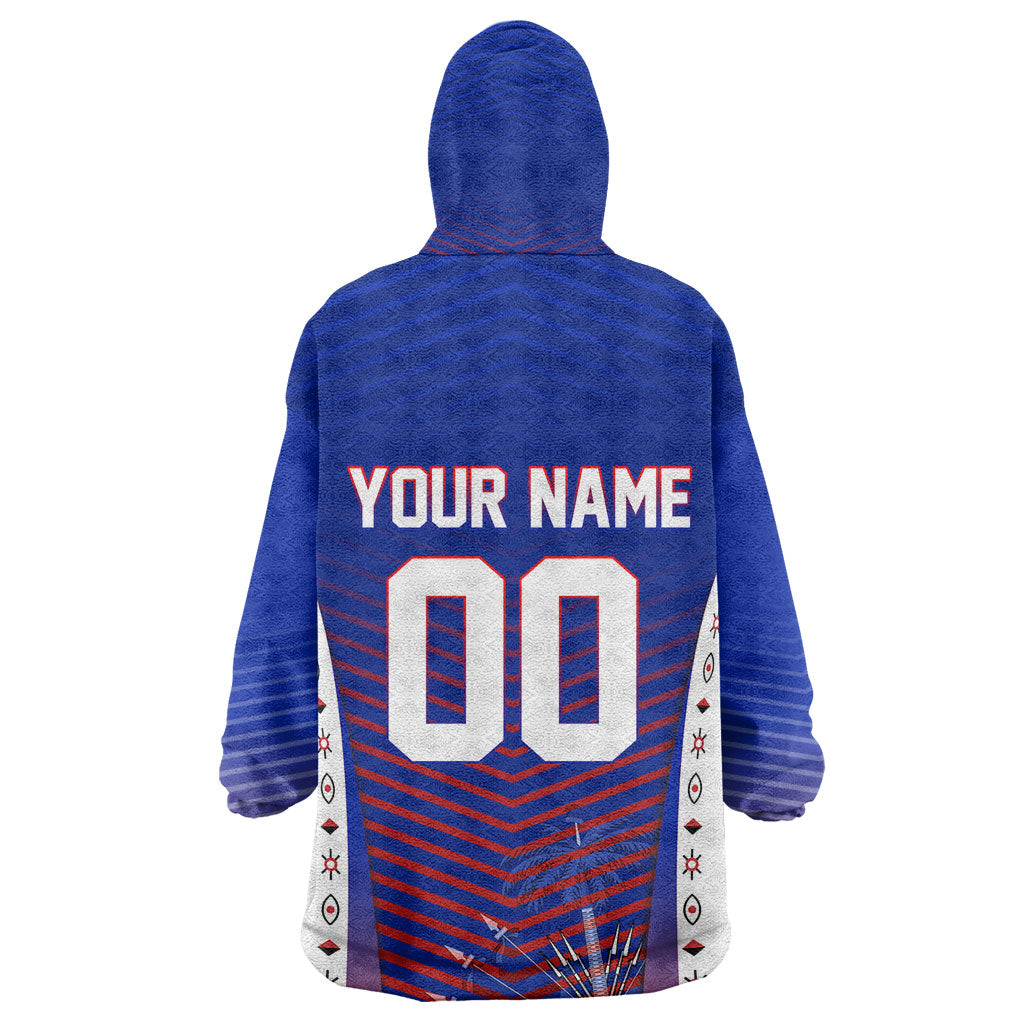 Personalized Haiti Football Eagle Champions Kid Wearable Blanket Hoodie Les Grenadiers Soccer Trophy 2026 Heritage Flag