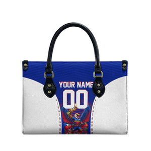 Personalized Haiti Football Eagle Champions Leather Bag Les Grenadiers Soccer Trophy 2026 Heritage Flag