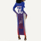 Personalized Haiti Football Eagle Champions Long Sleeve Bodycon Dress Les Grenadiers Soccer Trophy 2026 Heritage Flag