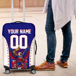 Personalized Haiti Football Eagle Champions Luggage Cover Les Grenadiers Soccer Trophy 2026 Heritage Flag
