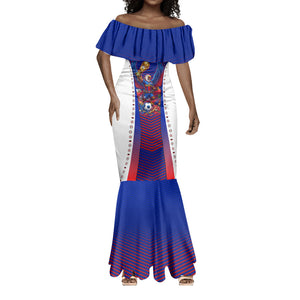 Personalized Haiti Football Eagle Champions Mermaid Dress Les Grenadiers Soccer Trophy 2026 Heritage Flag