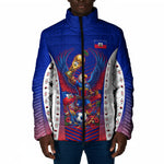 Personalized Haiti Football Eagle Champions Padded Jacket Les Grenadiers Soccer Trophy 2026 Heritage Flag