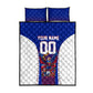 Personalized Haiti Football Eagle Champions Quilt Bed Set Les Grenadiers Soccer Trophy 2026 Heritage Flag
