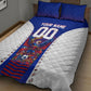 Personalized Haiti Football Eagle Champions Quilt Bed Set Les Grenadiers Soccer Trophy 2026 Heritage Flag