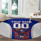 Personalized Haiti Football Eagle Champions Round Carpet Les Grenadiers Soccer Trophy 2026 Heritage Flag