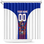 Personalized Haiti Football Eagle Champions Shower Curtain Les Grenadiers Soccer Trophy 2026 Heritage Flag