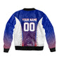 Personalized Haiti Football Eagle Champions Sleeve Zip Bomber Jacket Les Grenadiers Soccer Trophy 2026 Heritage Flag
