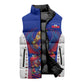 Personalized Haiti Football Eagle Champions Sleeveless Puffer Jacket Les Grenadiers Soccer Trophy 2026 Heritage Flag