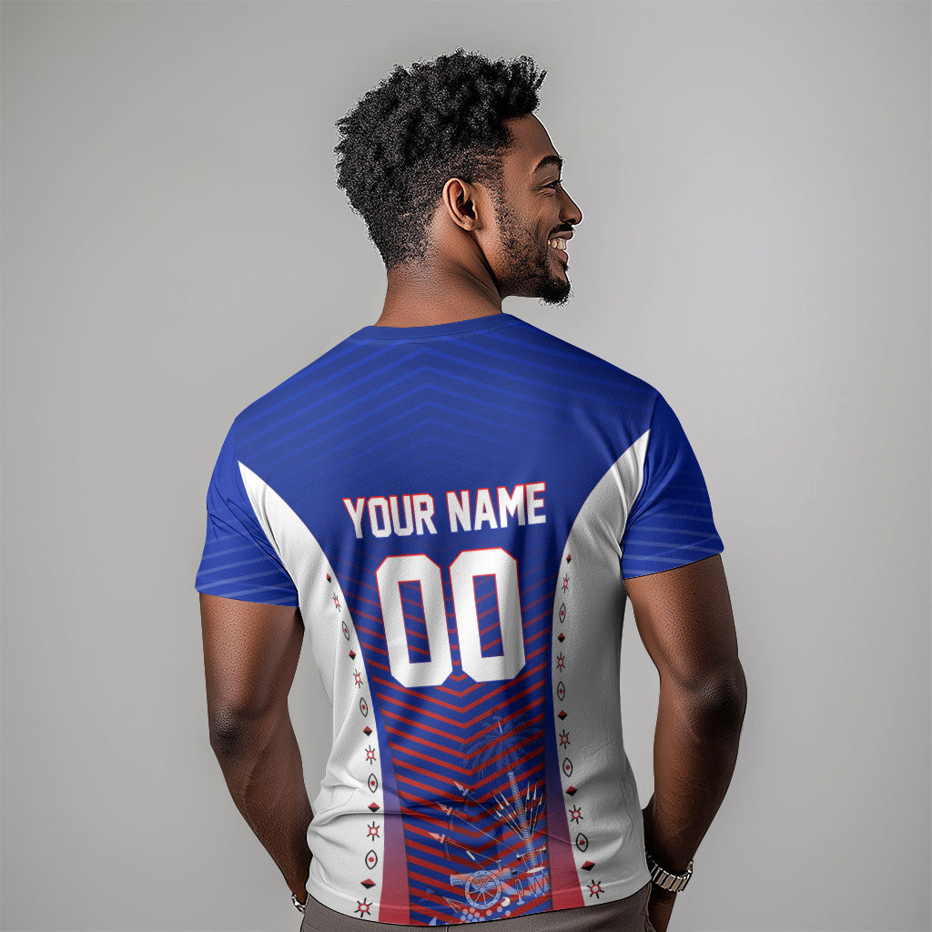 Personalized Haiti Football Eagle Champions T shirt Les Grenadiers Soccer Trophy 2026 Heritage Flag