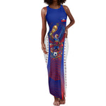 Personalized Haiti Football Eagle Champions Tank Maxi Dress Les Grenadiers Soccer Trophy 2026 Heritage Flag