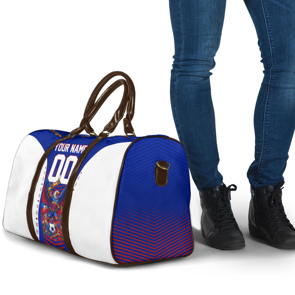 Personalized Haiti Football Eagle Champions Travel Bag Les Grenadiers Soccer Trophy 2026 Heritage Flag