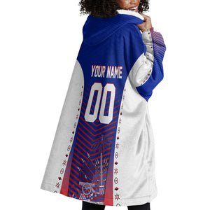 Personalized Haiti Football Eagle Champions Wearable Blanket Hoodie Les Grenadiers Soccer Trophy 2026 Heritage Flag