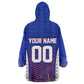 Personalized Haiti Football Eagle Champions Wearable Blanket Hoodie Les Grenadiers Soccer Trophy 2026 Heritage Flag