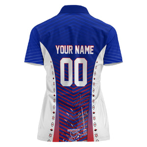 Personalized Haiti Football Eagle Champions Women Polo Shirt Les Grenadiers Soccer Trophy 2026 Heritage Flag