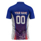 Personalized Haiti Football Eagle Champions Zipper Polo Shirt Les Grenadiers Soccer Trophy 2026 Heritage Flag