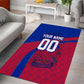 Personalized Haiti Soccer Les Grenadiers Area Rug Championship Football 2026 Trophy Haitian Flag Map