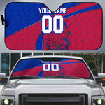 Personalized Haiti Soccer Les Grenadiers Auto Sun Shade Championship Football 2026 Trophy Haitian Flag Map